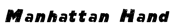 Manhattan Hand font preview